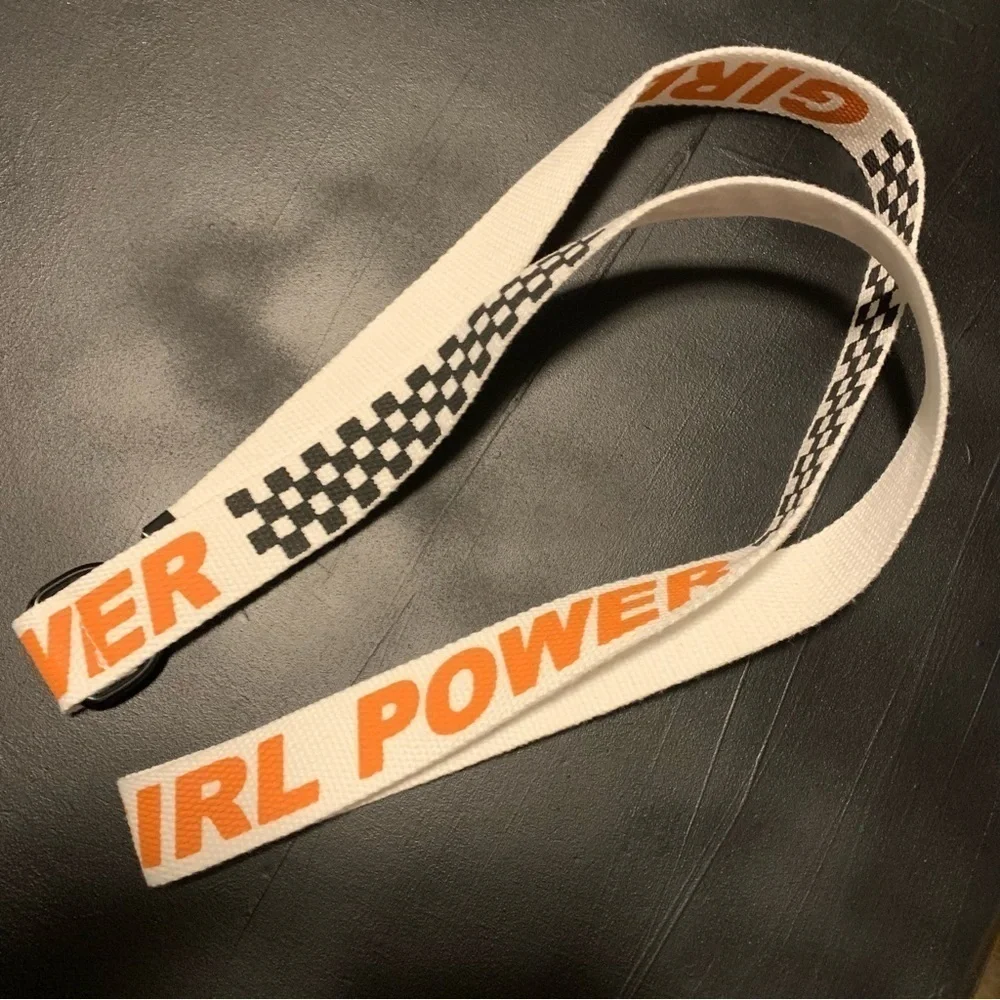 Girl Power D-Ring Belt, 50” long